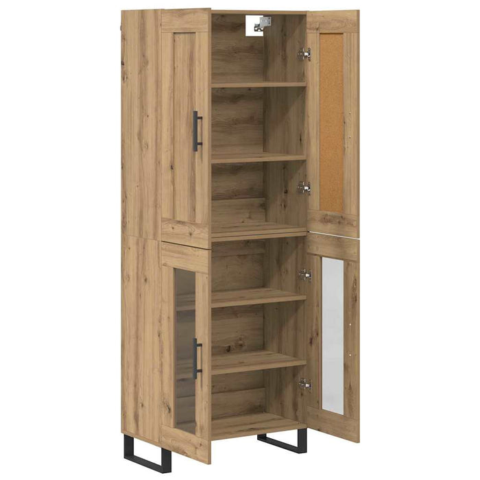 Bufet Stejar Artizanal 69,5 x 34 x 180 cm Lemn compozit - WALTI WALTI