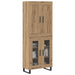 Bufet Stejar Artizanal 69,5 x 34 x 180 cm Lemn compozit - WALTI WALTI