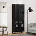 Bufet Stejar Negru 69,5 x 34 x 180 cm Lemn compozit - WALTI WALTI