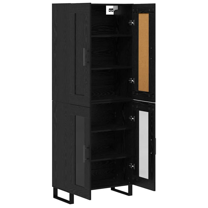 Bufet Stejar Negru 69,5 x 34 x 180 cm Lemn compozit - WALTI WALTI