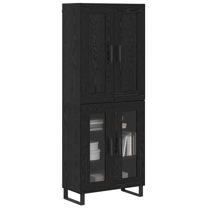 Bufet Stejar Negru 69,5 x 34 x 180 cm Lemn compozit - WALTI WALTI