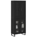 Bufet Stejar Negru 69,5 x 34 x 180 cm Lemn compozit - WALTI WALTI