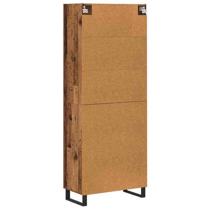 Bufet 2 pcs Lemn Vechi Lemn Stratificat și Sticlă - WALTI WALTI