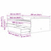 Cadru de pat Lemn Vechi 100 x 200 cm Lemn de pin masiv - WALTI WALTI