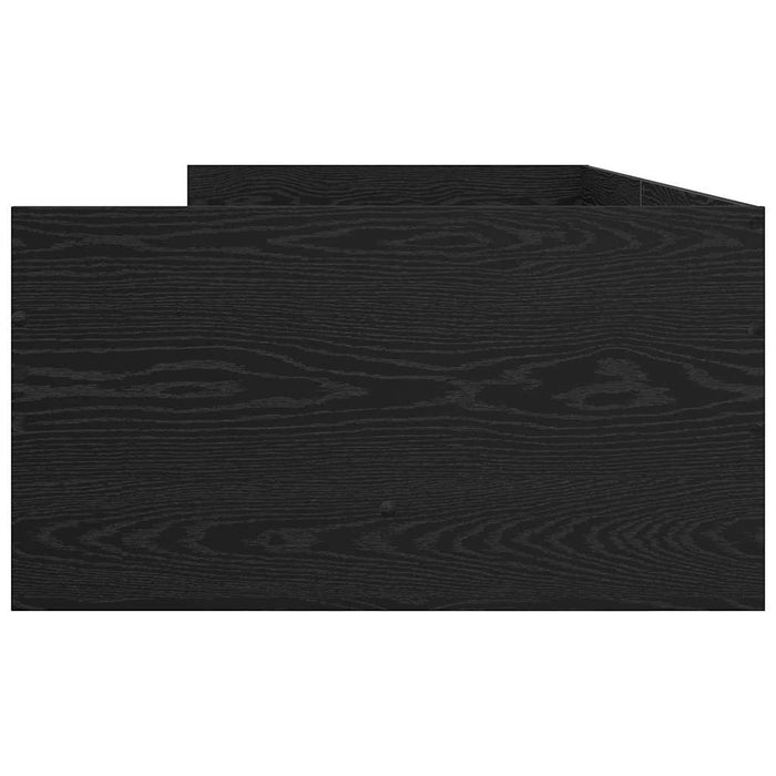Cadru de pat Stejar Negru 100 x 200 cm Lemn de pin masiv - WALTI WALTI
