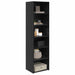 Dulap Stejar Negru 50 x 41 x 185 cm Lemn compozit - WALTI WALTI