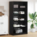 Dulap cu raft Stejar Negru 100 x 50 x 200 cm Lemn compozit - WALTI WALTI