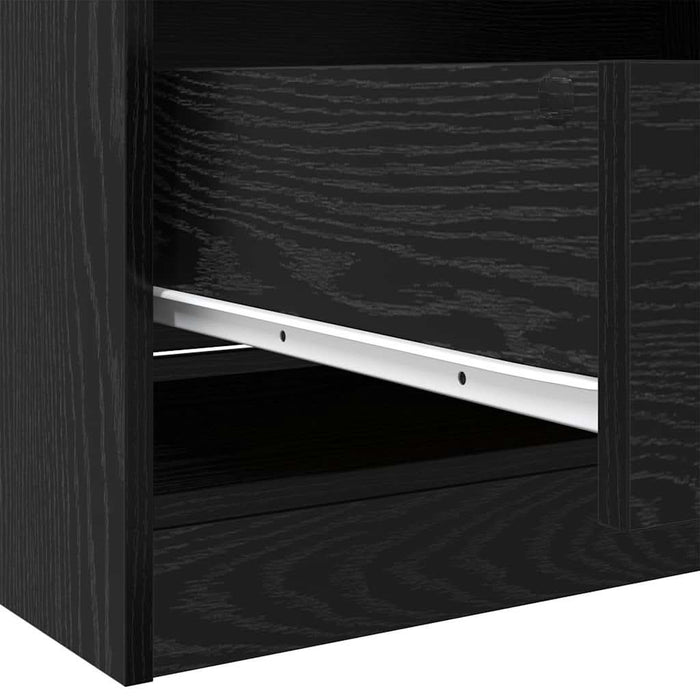 Dulap cu sertar Stejar Negru 50 x 30 x 200 cm Lemn compozit - WALTI WALTI