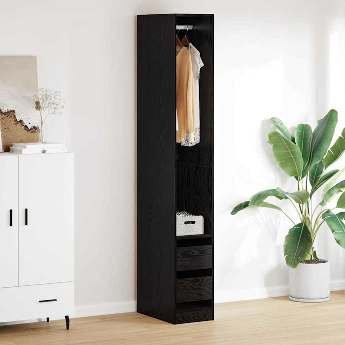 Dulap cu sertar Stejar Negru 50 x 30 x 200 cm Lemn compozit - WALTI WALTI