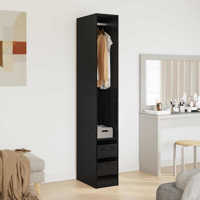 Dulap cu sertar Stejar Negru 50 x 30 x 200 cm Lemn compozit - WALTI WALTI