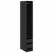 Dulap cu sertar Stejar Negru 50 x 30 x 200 cm Lemn compozit - WALTI WALTI