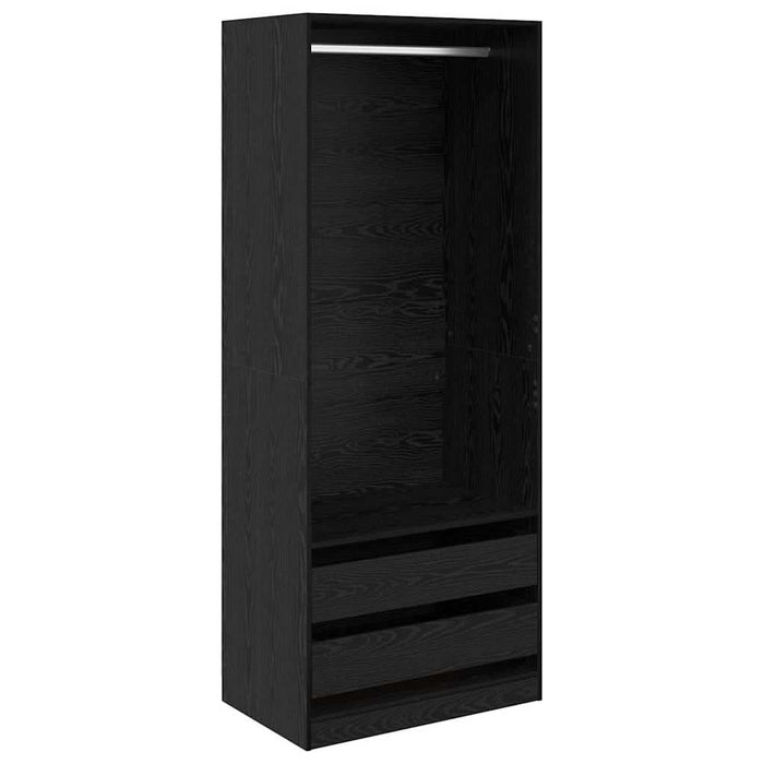 Dulap cu sertar Stejar Negru 80 x 50 x 200 cm Lemn compozit - WALTI WALTI