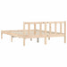Cadru de pat natural 152 x 203 cm Lemn de pin masiv - WALTI WALTI