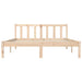 Cadru de pat natural 152 x 203 cm Lemn de pin masiv - WALTI WALTI