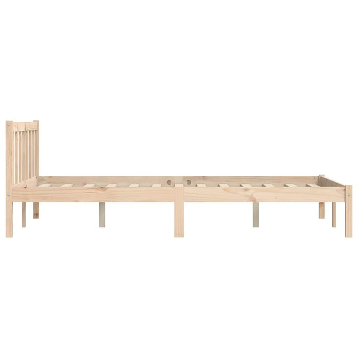 Cadru de pat natural 152 x 203 cm Lemn de pin masiv - WALTI WALTI