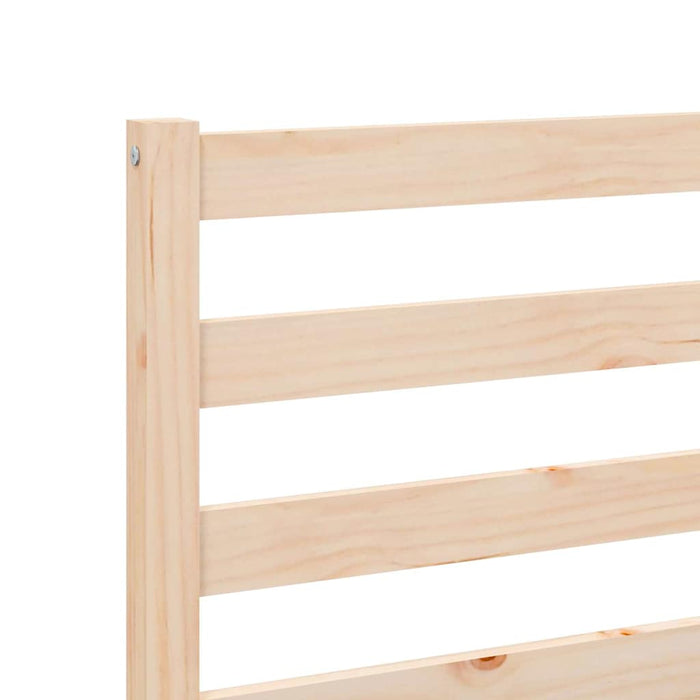 Cadru de pat natural 208,5 x 157,5 x 69,5 cm Lemn de pin masiv WALTI