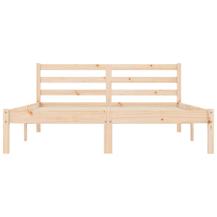 Cadru de pat natural 208,5 x 157,5 x 69,5 cm Lemn de pin masiv WALTI