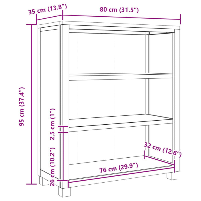 Dulap cu depozitare Maro Lemn compozit - WALTI WALTI
