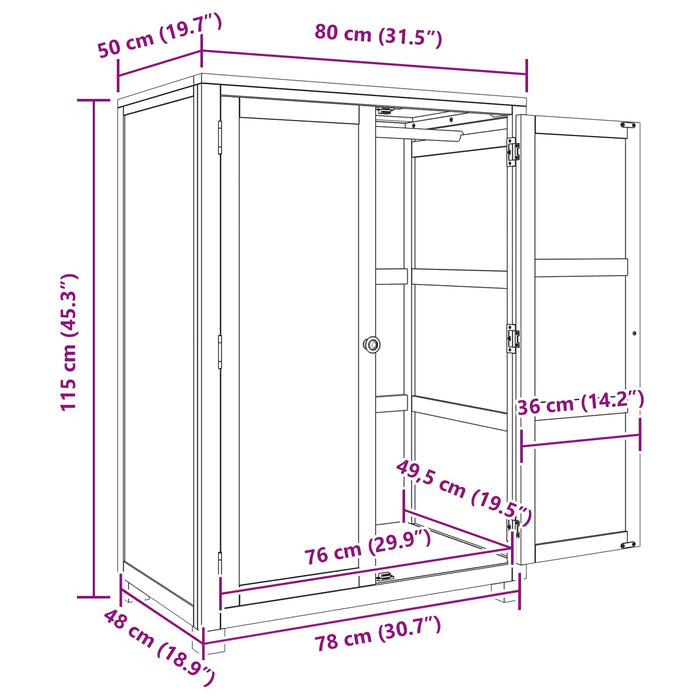 Dulap cu depozitare cu ușă Maro Lemn compozit - WALTI WALTI
