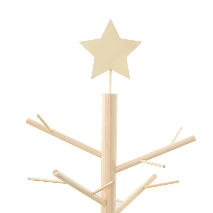 Brad de Crăciun din lemn natural 75 cm Lemn masiv de pin WALTI