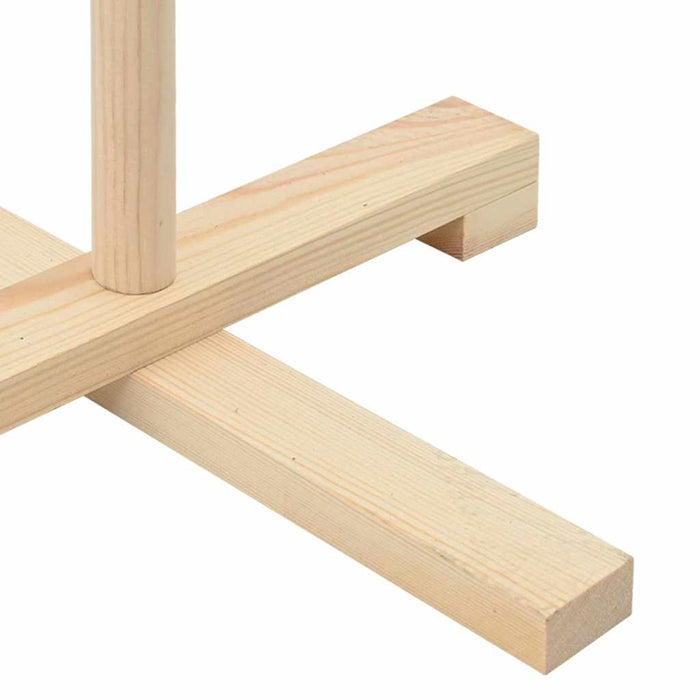 Brad de Crăciun din lemn natural 150 cm Lemn masiv de pin - WALTI WALTI