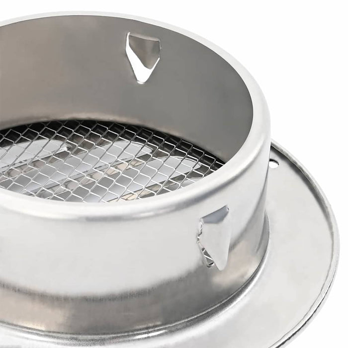 Capace de ventilație pentru aer 4 pcs Argintiu 100 mm - WALTI WALTI