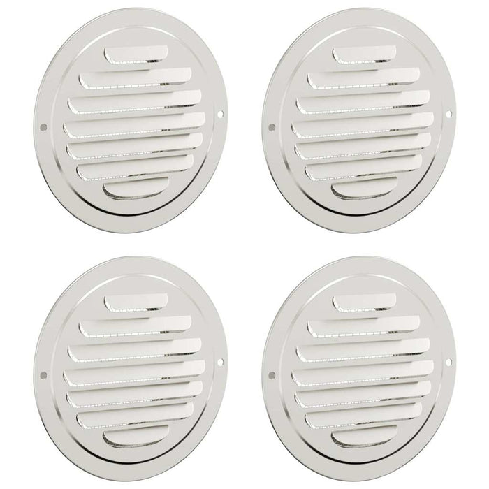 Capace de ventilație pentru aer 4 pcs Argintiu 100 mm - WALTI WALTI