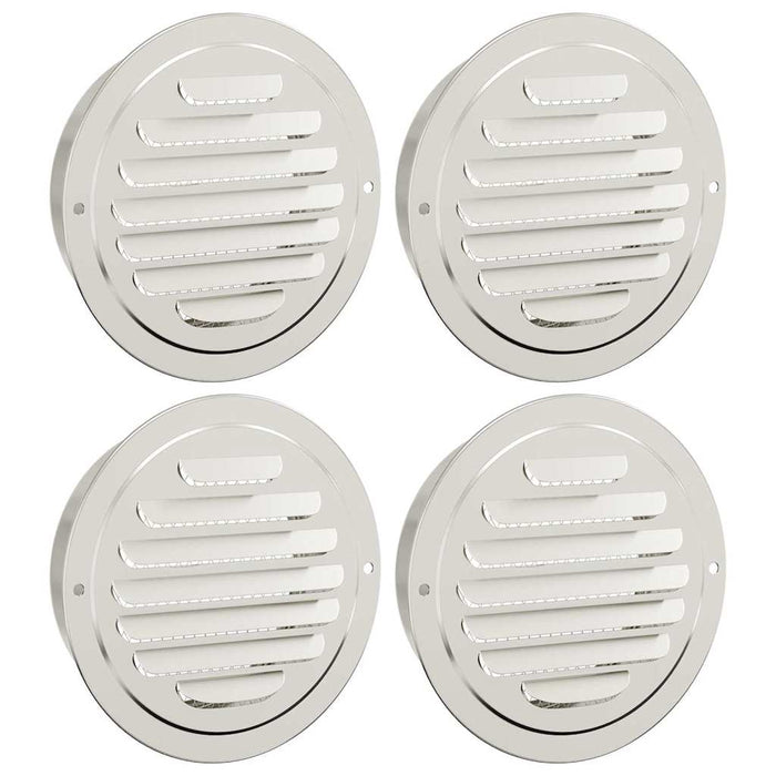 Capace de ventilație pentru aer 4 pcs Argintiu 125 mm - WALTI WALTI