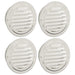Capace de ventilație pentru aer 4 pcs Argintiu 125 mm - WALTI WALTI