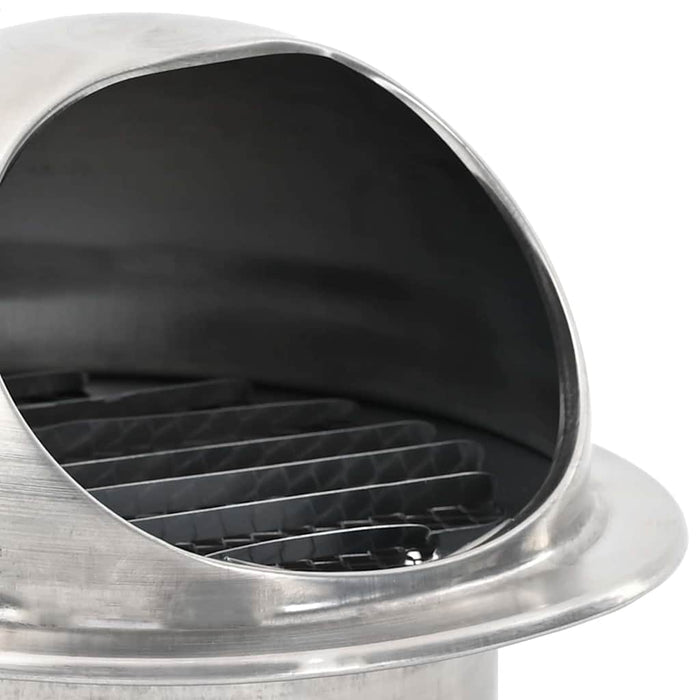 Capace de ventilație pentru aer 2 pcs Argintiu 100 mm - WALTI WALTI