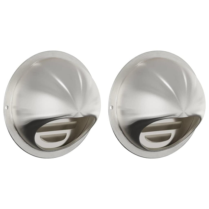 Capace de ventilație pentru aer 2 pcs Argintiu 100 mm - WALTI WALTI