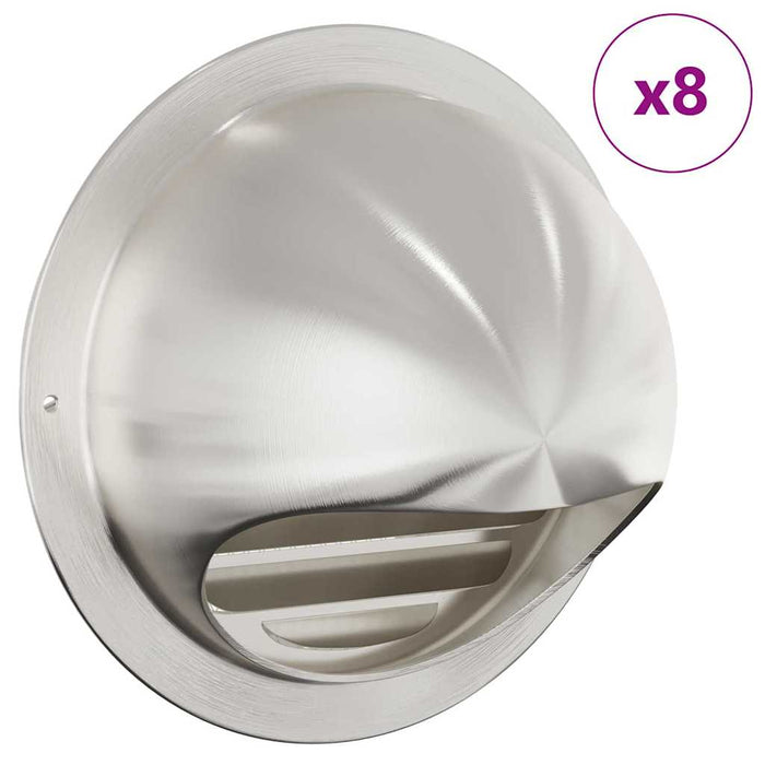 Capace de ventilație pentru aer 8 pcs Argintiu 150 mm - WALTI WALTI