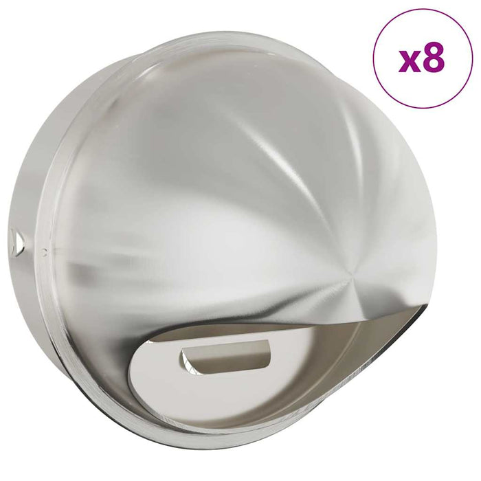 Capace de ventilație pentru aer 8 pcs Argintiu 200 mm - WALTI WALTI