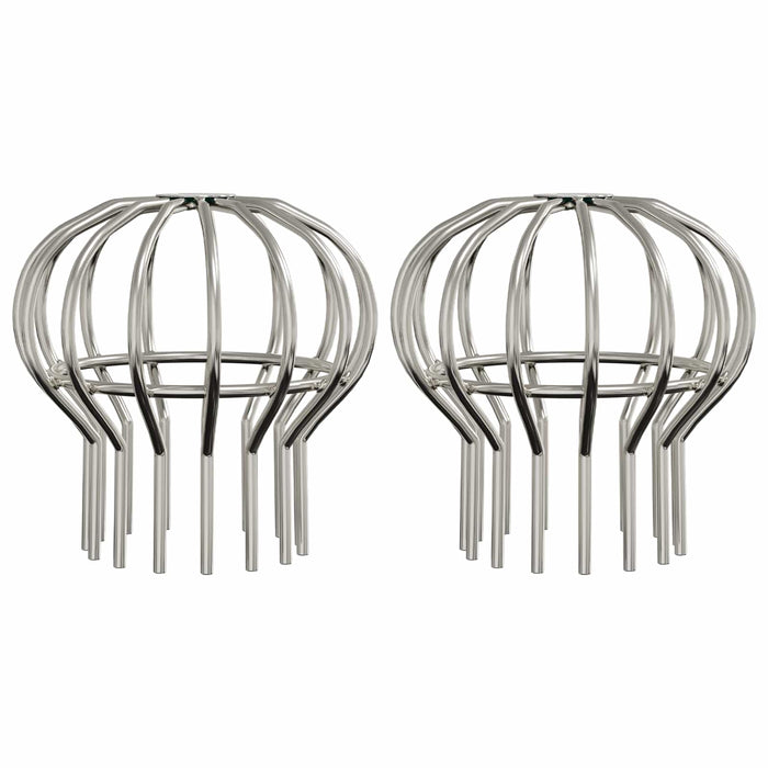 Protecție pentru frunze de jgheab 2 pcs Argintiu 110 mm - WALTI WALTI