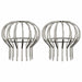 Protecție pentru frunze de jgheab 2 pcs Argintiu 110 mm - WALTI WALTI