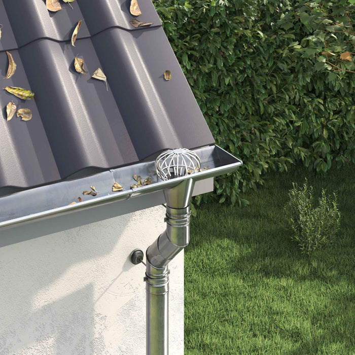 Protecție pentru frunze de jgheab 8 pcs Argintiu 110 mm - WALTI WALTI