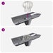 Protecție pentru frunze de jgheab 8 pcs Argintiu 110 mm - WALTI WALTI