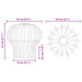 Protecție pentru frunze de jgheab 8 pcs Argintiu 110 mm - WALTI WALTI