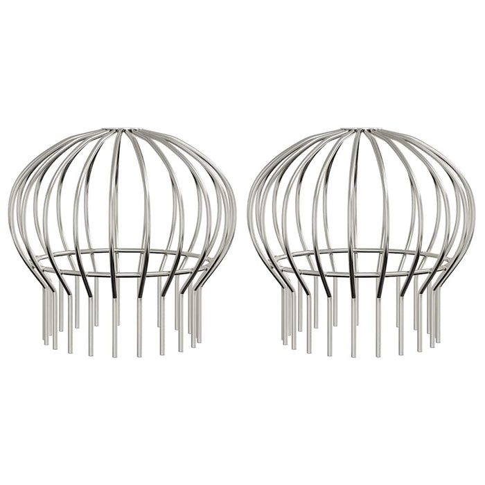 Protecție pentru frunze de jgheab 2 pcs Argintiu 160 mm - WALTI WALTI