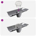 Protecție pentru frunze de jgheab 8 pcs Argintiu 160 mm - WALTI WALTI