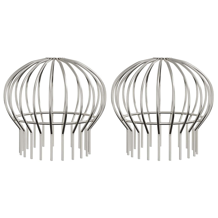Protecție pentru frunze de jgheab 2 pcs Argintiu 200 mm - WALTI WALTI