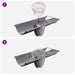Protecție pentru frunze de jgheab 8 pcs Argintiu 200 mm - WALTI WALTI