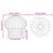 Protecție pentru frunze de jgheab 8 pcs Argintiu 200 mm - WALTI WALTI