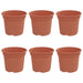 Ghiveci rotund pentru flori 6 pcs Roșu cărămidă Ø 12,5 x 10 cm - WALTI WALTI