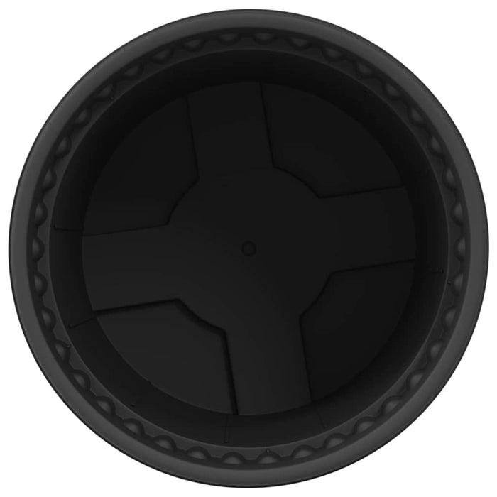 Ghiveci rotund pentru flori 6 pcs Negru Ø 15 x 12 cm Plastic - WALTI WALTI