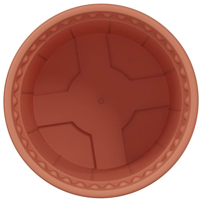 Ghiveci rotund pentru flori 24 pcs Roșu cărămidă Ø 12,5 x 10 cm - WALTI WALTI