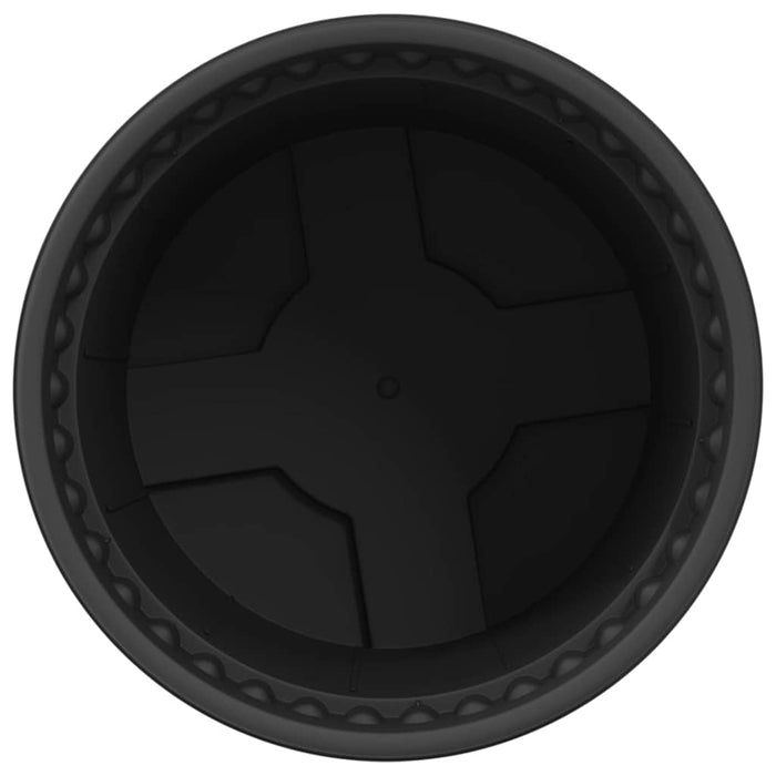 Ghiveci rotund pentru flori 24 pcs Negru Ø 12,5 x 10 cm Plastic - WALTI WALTI