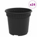 Ghiveci rotund pentru flori 24 pcs Negru Ø 15 x 12 cm Plastic - WALTI WALTI