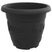 Ghiveci rotund pentru flori 6 pcs Negru Ø 26 x 21.5 cm Plastic - WALTI WALTI