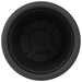 Ghiveci rotund pentru flori 6 pcs Negru Ø 26 x 21.5 cm Plastic - WALTI WALTI
